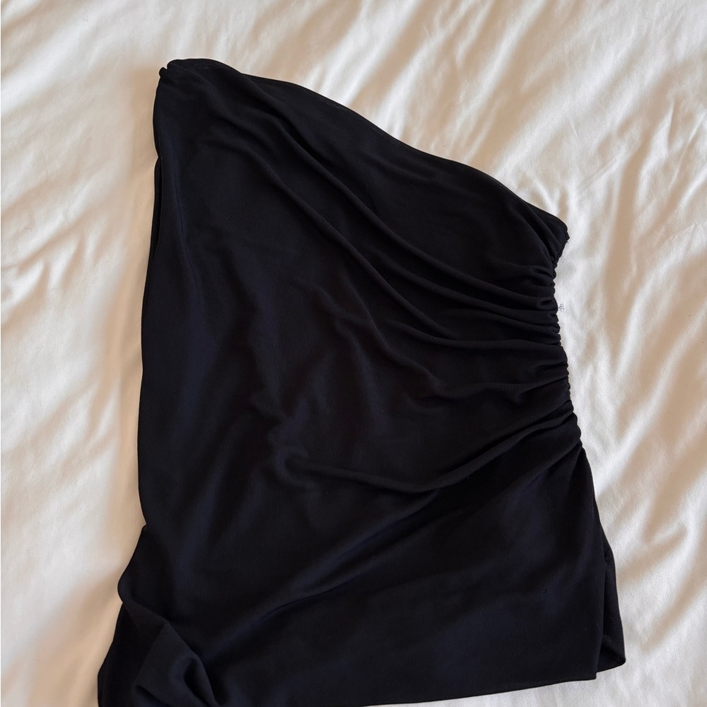 Zara Black One Shoulder Top